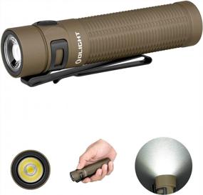 img 4 attached to Olight Baton3 Pro Max 2500 Lumens Rechargeable Compact EDC Flashlight With Safety Proximity Sensor, High Lumen LED Pocket Torch For Camping, Hiking And Emergency (Magnesium Alloy-Desert Tan)