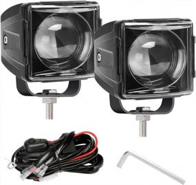 img 4 attached to Upgrade Your Off-Roading Experience With SUPAREE LED Cube Lights - 40W 3 Inch Pods For Truck, ATV, UTV, SUV, Jeep, Ram, Boat & Motorcycle