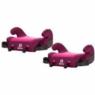 diono solana 2 xl pack of 2 2022, dual latch connectors, lightweight backless belt-positioning booster car seat, 8 years 1 booster seat, pink logo