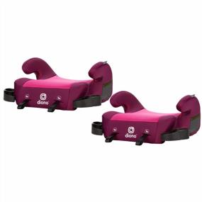 img 4 attached to Diono Solana 2 XL Pack Of 2 2022, Dual Latch Connectors, Lightweight Backless Belt-Positioning Booster Car Seat, 8 Years 1 Booster Seat, Pink