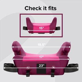 img 2 attached to Diono Solana 2 XL Pack Of 2 2022, Dual Latch Connectors, Lightweight Backless Belt-Positioning Booster Car Seat, 8 Years 1 Booster Seat, Pink