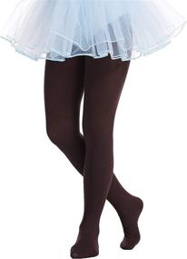 img 2 attached to Frola Opaque Microfiber Ballet Tights Girls' Clothing ~ Socks & Tights