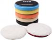 spta buffing polishing pads kit - 7pc 6.5 inch face for 6inch 150mm backing plate - compound buffing sponge pads for car buffer polisher - ideal for compounding, polishing, and waxing - yl6padmix logo