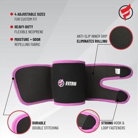 img 3 attached to Sauna Arm Wraps For Men & Women - Fitru Premium Arm Trimmers To Increase Heat & Sweat During Exercise