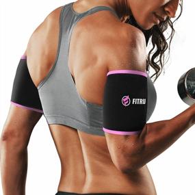 img 4 attached to Sauna Arm Wraps For Men & Women - Fitru Premium Arm Trimmers To Increase Heat & Sweat During Exercise