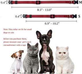 img 3 attached to Puppy Collars for Litter: Assorted Colors - 15 Pcs Nylon Whelping Super Soft ID Collars with Breakaway Feature and 6 Record Keeping Charts