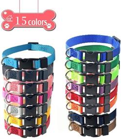 img 2 attached to Puppy Collars for Litter: Assorted Colors - 15 Pcs Nylon Whelping Super Soft ID Collars with Breakaway Feature and 6 Record Keeping Charts