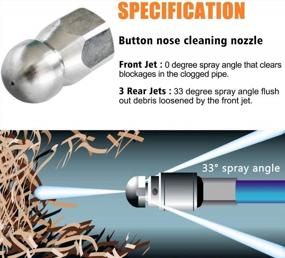 img 2 attached to Enhance Your Pressure Washer With EDOU DIRECT Nozzle Replacement Kit: Includes 3 High-Performance Nozzles For Optimum Cleaning Capability On Medium & High-Pressure Hoses