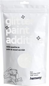 img 4 attached to White Iridescent Ultrafine Glitter Paint Additive - 100G / 3.5Oz Crystals For Interior Walls, Furniture, Ceilings & More!