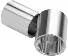 img 2 attached to Beduan Stainless Steel Cast Pipe Fitting, Coupling, 1/2" X 1/2" Female Threaded (1" Length, Pack Of 2)