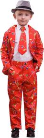 img 4 attached to Borthday Christmas Tuxedo Formal Jacket Boys' Clothing for Suits & Sport Coats