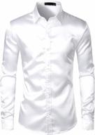 men's satin-like dress shirts with luxurious shine by zeroyaa logo