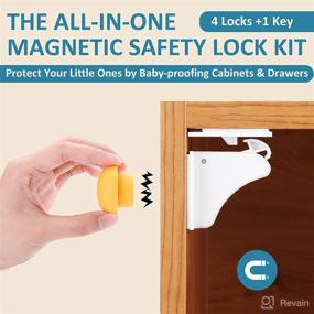 img 3 attached to Baby Proofing Magnetic Cabinet Locks Safety : Cabinet Locks & Straps