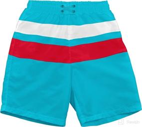 img 4 attached to 🩳 i play. Baby & Toddler Boys' Colorblock Trunks with Waterproof Swim Diaper