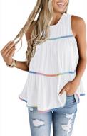 stay cool and stylish this summer with miholl women's flowy tank top logo