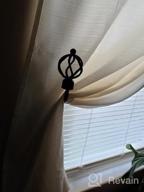 img 1 attached to TEJATAN - Curtain Holdbacks For Draperies – Color - Black, Set Of 2 (1 Pair) (Can Also Be Known As - Curtain Hooks For Wall, Curtain Holdback, Curtain Ties, Tie Backs For Curtains, Pullbacks) review by Pamela Hefton