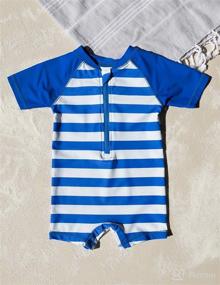 img 2 attached to 👶 Leveret Baby Boys Girls One Piece Rashguard UPF 50+ (Size 3-24 Months): Ultimate Sun Protection for Infants & Toddlers