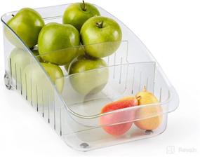 img 4 attached to YouCopia RollOut Fridge Drawer Clear Storage & Organization