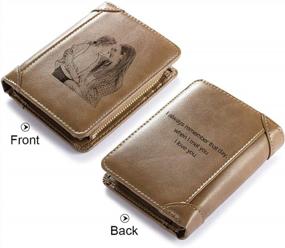 img 3 attached to Custom Engraved Photo Wallets: The Ultimate Personalized Gift For Men