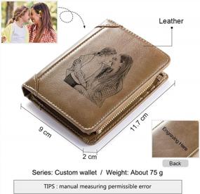 img 1 attached to Custom Engraved Photo Wallets: The Ultimate Personalized Gift For Men