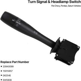 img 2 attached to 🔀 D6254E Turn Signal Switch - Chevy Cobalt, Equinox, HHR: Replace 15915857, D6254E, SW5908 - Headlamp Dimmer Blinker Lever Switch