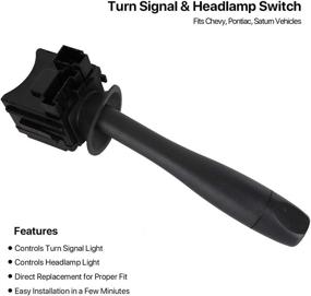 img 1 attached to 🔀 D6254E Turn Signal Switch - Chevy Cobalt, Equinox, HHR: Replace 15915857, D6254E, SW5908 - Headlamp Dimmer Blinker Lever Switch