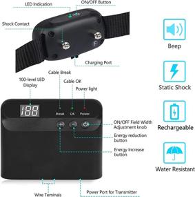 img 3 attached to 🐶 PETSAFE Electric Dog Fence System - Rechargeable, Underground & Aboveground Containment Solution with Waterproof Collar Receivers and 656Ft Boundary Wire - Suitable for Small, Medium, and Large Dogs