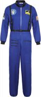 men's astronaut costume: adult space suit for spaceman explorer cosplay logo