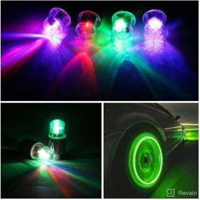 img 2 attached to 🔵 FICBOX 20PCS LED Wheel Lights Valve Stem Lights - Upgrade Your Vehicle's Look with Tire Valve Caps Lamp for Car Trucks Motorcycle Bike (20pcs Mixed Colors)