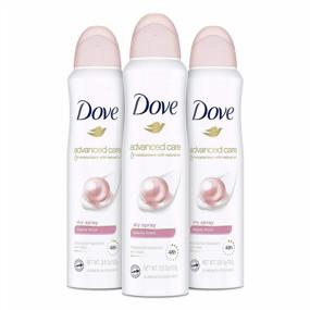img 4 attached to Pack Of 3 Dove Beauty Finish Dry Spray Antiperspirant Deodorants For Women With 48 Hour Protection, Soft Rose Fragrance, 3.8 Oz Each