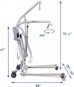 img 1 attached to 450 Lb. Weight Capacity Home And Facility Patient Transfer Lifter - Tuffcare Rhino Lift With Full Electric Power Base