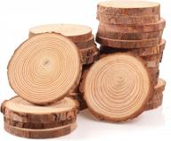 coadura unfinished natural wood slices 30pcs 3.5-4 inch round wood discs for crafts wood christmas ornaments,wedding centerpieces paintings diy crafts disc coasters,christmas gift logo
