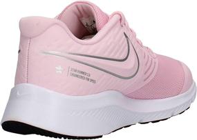 img 1 attached to Girls' Nike Runner Sneaker 👟 in Anthracite Electric - Athletic Shoes