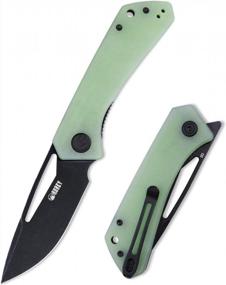 img 4 attached to Experience Ultimate Outdoor Adventure With KUBEY Thalia KU331E Lightweight Folding Knife - 3.27" Blade, G10 Handle