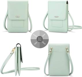 img 3 attached to 👜 Peacocktion Women's Leather Crossbody Wallet: Stylish Handbag & Wallet Combo with Shoulder Strap