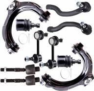 lsailon 10-piece suspension kit for 2008-2012 honda accord - includes upper control arms, inner and outer tie rod ends, sway bar links, lower ball joints for improved performance logo