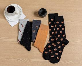 img 1 attached to 10 Pack Men'S Funny Dress Socks - Colorful & Patterned Combed Cotton Happy Socks!
