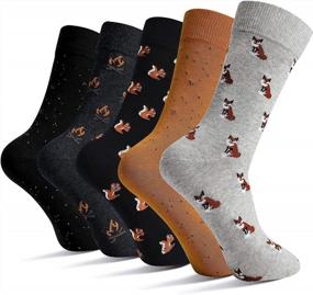 img 3 attached to 10 Pack Men'S Funny Dress Socks - Colorful & Patterned Combed Cotton Happy Socks!