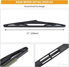 img 2 attached to 🚙 MIKKUPPA 68018929AA 13" Rear Wiper Blade Replacement for Wrangler JK 2007-2016 - Enhanced SEO