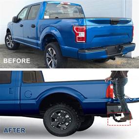 img 1 attached to 🚚 Форд F-150 F150 Бампер Шаг 2015-2020 Складная шага для грузового отсека задней двери | Совместимая с #75312-01A