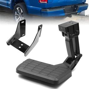 img 4 attached to 🚚 Форд F-150 F150 Бампер Шаг 2015-2020 Складная шага для грузового отсека задней двери | Совместимая с #75312-01A