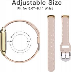 img 1 attached to Upgrade Your Fitbit Luxe: Replace Your Band With EverAct Slim Leather Strap