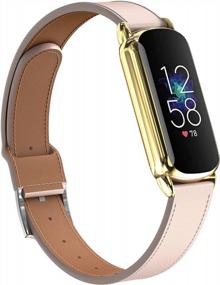 img 4 attached to Upgrade Your Fitbit Luxe: Replace Your Band With EverAct Slim Leather Strap