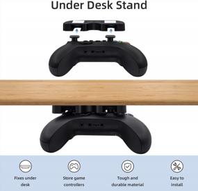 img 3 attached to Neatly Organize Your Gaming Setup With Mcbazel Under Desk Mount - Compatible With Xbox Series X/S, Xbox One X/S, Xbox Elite, And Switch Pro Controller - Black