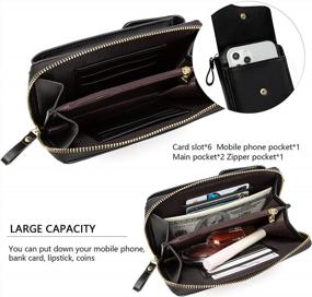 img 1 attached to Myfriday Lightweight Leather Crossbody Bag - Small Shoulder Purse With Cellphone Wallet For Women