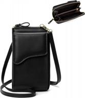 myfriday lightweight leather crossbody bag - small shoulder purse with cellphone wallet for women логотип