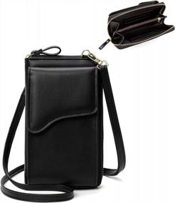 img 4 attached to Myfriday Lightweight Leather Crossbody Bag - Small Shoulder Purse With Cellphone Wallet For Women