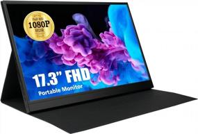 img 4 attached to 💻 HUIISUOC 17.3" Portable Monitor: Full HD, Flicker-Free Display, Built-In Speakers