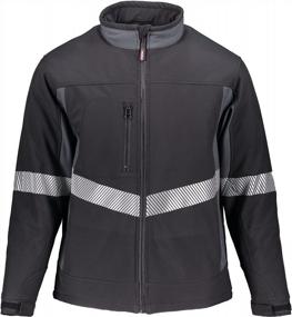 img 4 attached to Stay Safe And Warm With RefrigiWear'S Water-Resistant Insulated Softshell Jacket Featuring Enhanced Visibility And Silver Reflective Tape