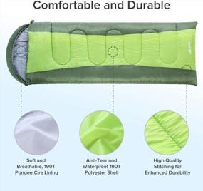 img 2 attached to Green SEMOO Envelope Sleeping Bag With Compression Storage Bag